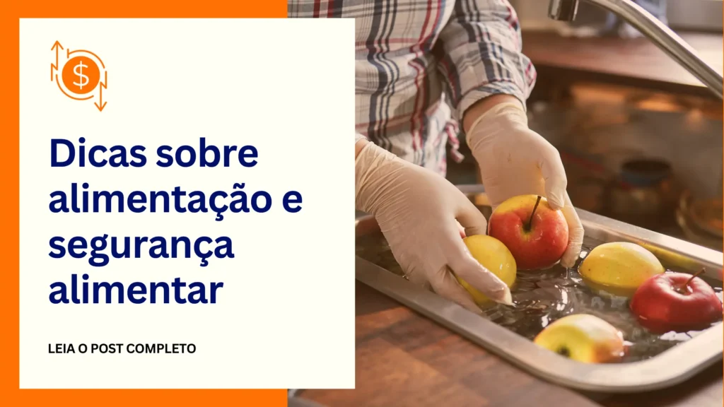 imagem com pessoa lavando alimentos na pia