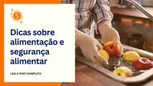 imagem com pessoa lavando alimentos na pia